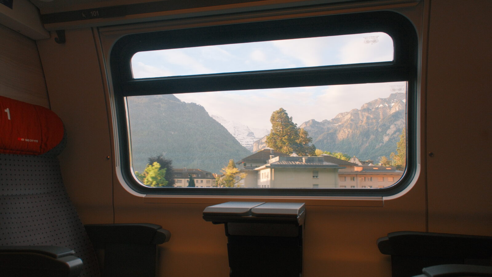 Entering Interlaken Station