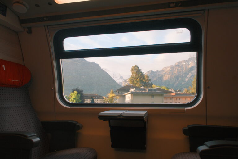 Entering Interlaken Station