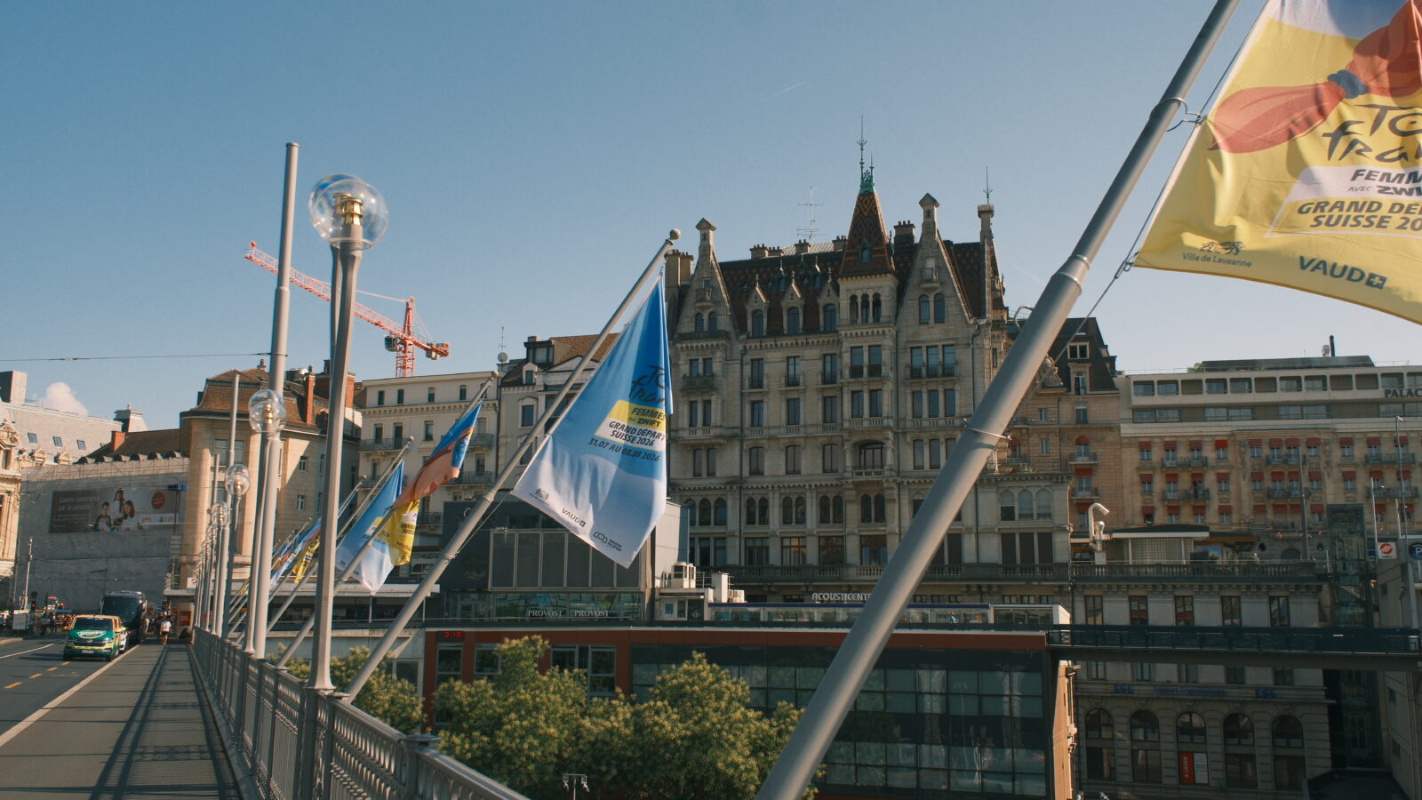 Bridge in Lausanne Flon in central Lausanne